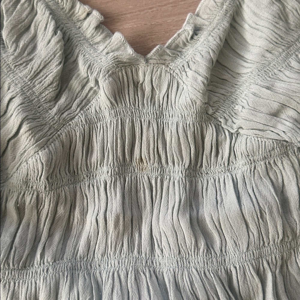 FREE PEOPLE Soft Blue Ruffled Set - Picture 3 of 8
